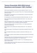 Tanium Essentials 2023-2024 Actual Questions and Answers 100&percnt; Verified