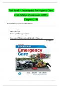 TEST BANK For Prehospital Emergency Care, 11th Edition By Joseph J. Mistovich, Keith J. Karren | Complete Chapter's 1 - 46 | 100 % Verified