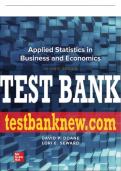 Test Bank For Applied Statistics in Business and Economics, 7th Edition All Chapters - 9781260716283