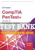 Test Bank For CompTIA Pentest+ Guide To Penetration Testing - 1st - 2024 All Chapters - 9780357950654