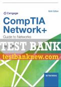 Test Bank For CompTIA Network+ Guide to Networks - 9th - 2022 All Chapters - 9780357508138