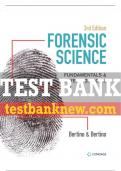 Test Bank For Forensic Science: Fundamentals & Investigations - 3rd - 2021 All Chapters - 9780357124987