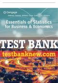 Test Bank For Essentials of Statistics for Business and Economics - 9th - 2020 All Chapters - 9780357045435