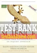 Test Bank For Teaching Science for All Children&colon; An Inquiry Approach 5th Edition All Chapters - 9780205594917