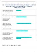 ATI RN COMPREHENSIVE ONLINE PRACTICE 2019 A&lpar;UPDATED 2023&rpar;&sol;WITH NGN QUESTIONS & 100&percnt; CORRECT ANSWERS&sol;A&plus;GRADE