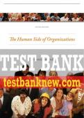 Test Bank For Human Side of Organizations 10th Edition All Chapters - 9780135139745