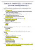 2023 CLC 056 &sol;CLC 056 Analyzing Contract Costs Exam QUESTIONS AND ANSWERS GRADED A 