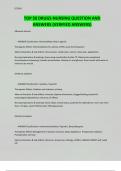 TOP 50 DRUGS-NURSING QUESTION AND ANSWERS &lpar;VERIFIED ANSWERS&rpar;