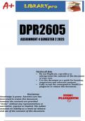 DPR2605 Assignment 4 (DETAILED ANSWERS PORTFOLIO) Semester 2 2023 - DUE 23 October 2023 