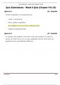 Test bank ECON 101 Quiz 6 Week 6 Ch. 9 and 10 (Solved) A+ Updated