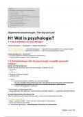 Volledige samenvatting -  Algemene psychologie 2022-23