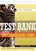 Test Bank For Millwright&comma; Level 1 3rd Edition All Chapters - 9780132272889