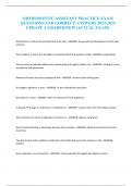 ORTHODONTIC ASSISTANT PRACTICE EXAM QUESTIONS AND CORRECT ANSWERS 2023-2024 UPDATE A GRADED&vert;NEW&lbrace;ACTUAL EXAM&rcub;