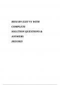 HESI RN EXIT V1 WITH  COMPLETE  SOLUTION QUESTIONS &  ANSWERS  2022/2023.