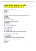 CMA &lpar;AAMA&rpar; practice exam&vert; 50 Questions&vert; Correct Answers