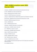  CMA &lpar;AAMA&rpar; practice exam 2023 Correct 100&percnt;