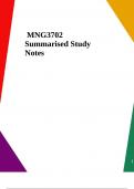 MNG3702 Summarised Study Notes