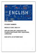 ENG1514 OCTOBER&sol;NOVEMBER EXAM 2023