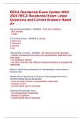 RECA Residential Exam Update 2023- 2024 RECA Residential Exam Latest  Questions and Correct Answers Rated  A&plus;