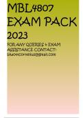 MBL4807  EXAM PACK 2023 FOR ANY QUERIES & EXAM ASSISTANCE CONTACT: biwottcornelius@gmail.com