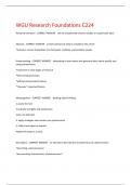 WGU Research Foundations C224