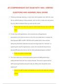 ATI COMPREHENSIVE EXIT EXAM WITH 1000&plus; VERIFIED QUESTIONS AND ANSWERS &vert; REAL EXAMS