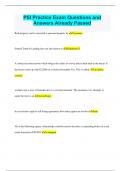 PSI Real Estate Practice Exam Questions and  Answers Already Passed