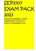SEP3707  EXAM PACK 2023 FOR ANY QUERIES & EXAM ASSISTANCE CONTACT: biwottcornelius@gmail.com