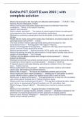 DaVita PCT CCHT Exam 2023 &vert; with complete solution