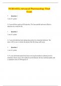 NURS-6521&comma;Advanced Pharmacology Final Exam