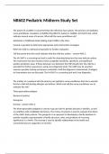 NR602 Pediatric Midterm Study Set