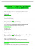 AIS Chapter 7&colon; Control and Accounting Information Systems &lpar;2023&sol;2024&rpar;