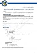 NR 449 Evidence Based Practice&comma; RUA Analyzing Published Research Latest Verified Review 2023 Practice Questions and Answers for Exam Preparation&comma; 100&percnt; Correct with Explanations&comma; Highly Recommended&comma; Download to Score A&plus;