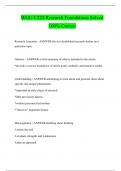 WGU C224 Research Foundations Solved 100&percnt; Correct
