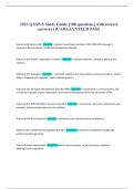 2023 QASP-S Study Guide &lbrack;108 questions&rsqb; with correct  answers GUARAAANTEED PASS