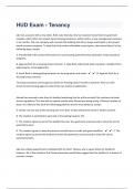 HUD Exam - Tenancy 43 Questions with 100&percnt; Correct Answers &vert; Updated & Verified