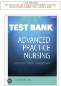TEST BANK FOR ADVANCED PRACTICE NURSING&colon; ESSENTIALS FOR ROLE DEVELOPMENT 4TH EDITION LUCILLE A&period; JOEL