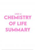 Chemistry Of Life Grade 10