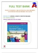 WONG'S NURSING CARE OF INFANTS AND CHILDREN 11TH EDITION HOCKENBERRY TEST BANK