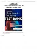 Test Bank for Keltner’s Psychiatric Nursing, 9th Edition by Debbie Steele VERIFIED ANSWERS