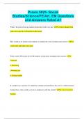 Praxis 5025- Social Studies/Science/PE/Art, EM Questions and Answers Rated A+