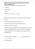 NSG 527 Theory Final Exam Questions and Answers &lpar;Latest Update 2023&rpar;