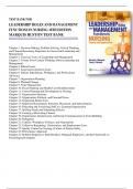 TEST BANK For Leadership Roles and Management Functions in Nursing Theory and Application 11th Edition By Bessie L&period; Marquis&comma; Carol Jorgensen Huston
