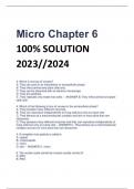 Micro Chapter 6 100% SOLUTION  2023//2024