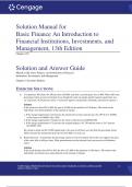 Solution Manual for Basic Finance 13th Edition Herbert B. Mayo, Michael J Lavelle