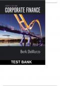Corporate Finance 4th Edition By Berk - Test Bank