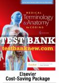 Test Bank For Medical Terminology & Anatomy for Coding&comma; 4th - 2021 All Chapters - 9780323722360