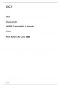 ocr A Level Chemistry B H433/03 Mark Scheme June2023.