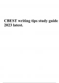 CBEST writing tips study guide 2023 latest.