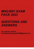 General Management(MNG2601 Exam pack 2023)